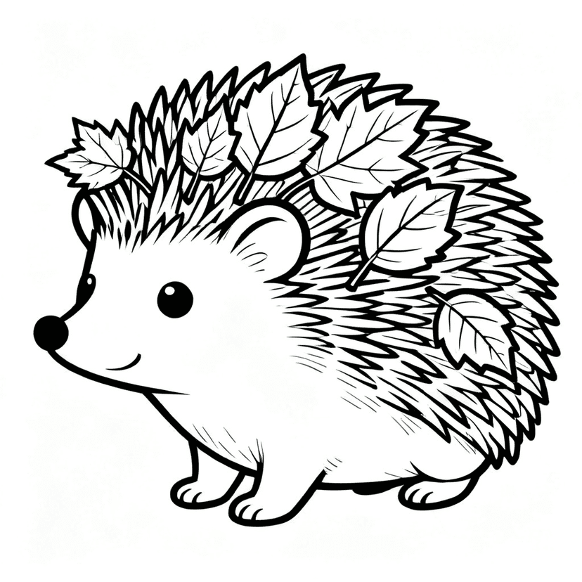 Fall coloring pages — free printable line art