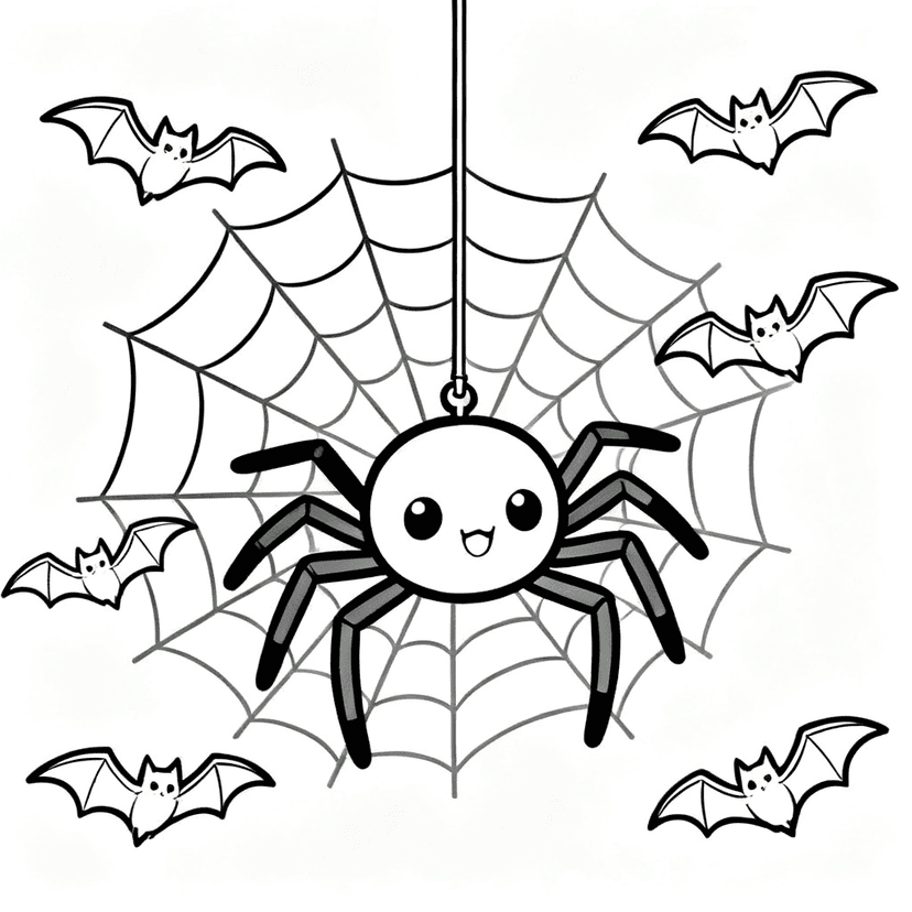 Halloween coloring pages — free printable line art
