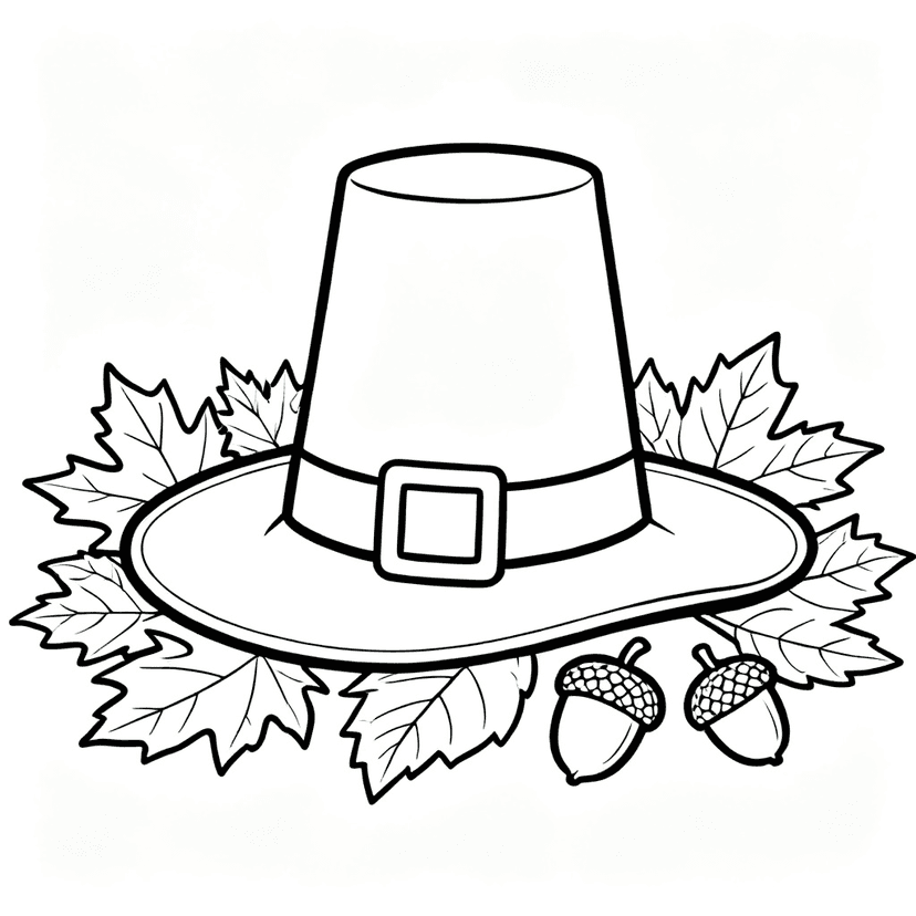 Thanksgiving coloring pages — free printable line art