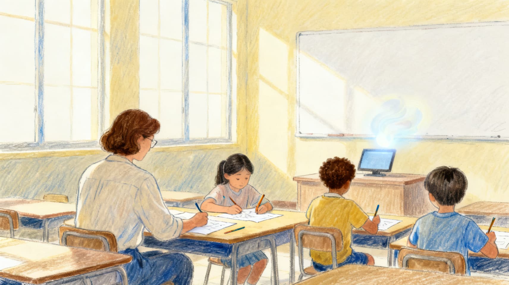 Illustration for "AI in Education: What's Actually Happening in Schools"
