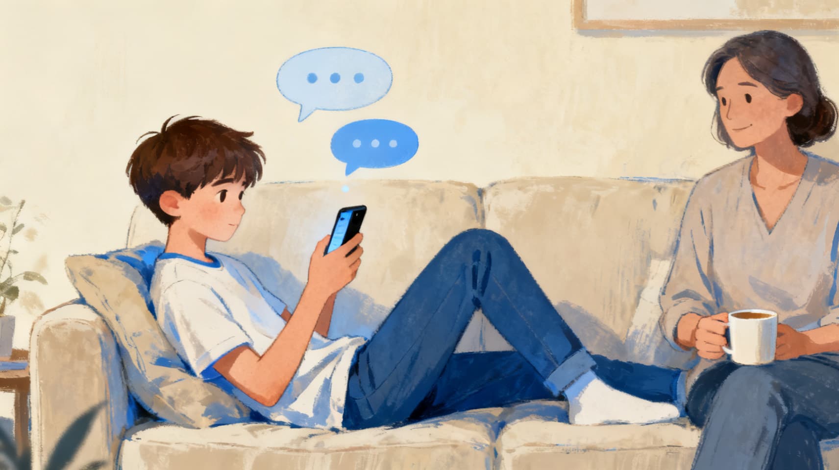 Illustration for "Is Snapchat's My AI Safe for Kids?"