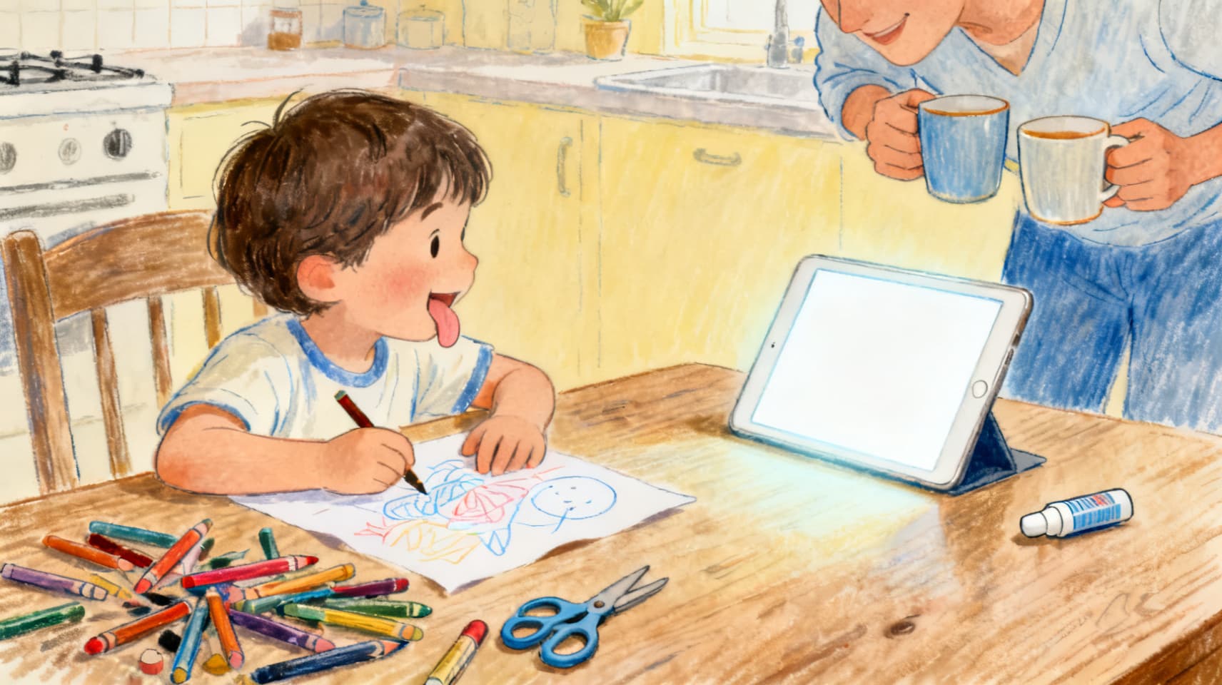 Illustration for "Screen Time for Kids: What Matters More Than the Hour Count"